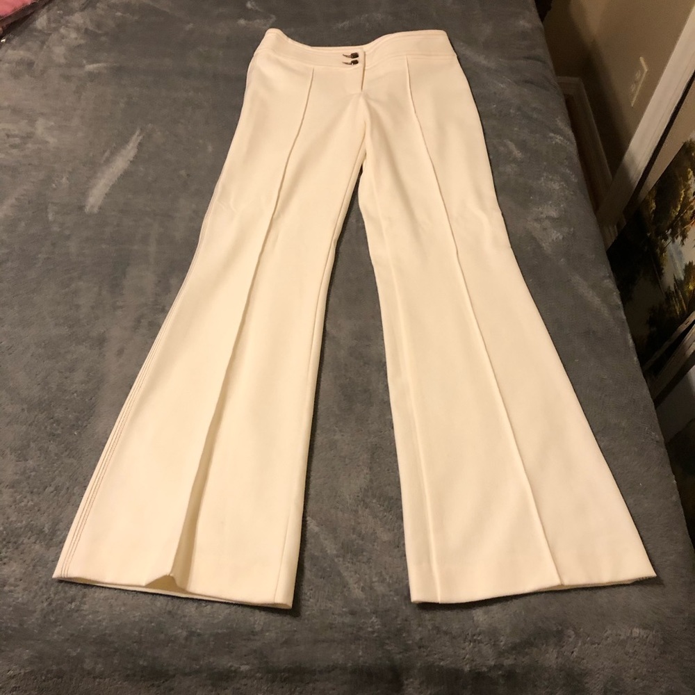 Bebe Ivory Triple Side Stitch Pants- New - Sz 0 - Picture 13 of 13